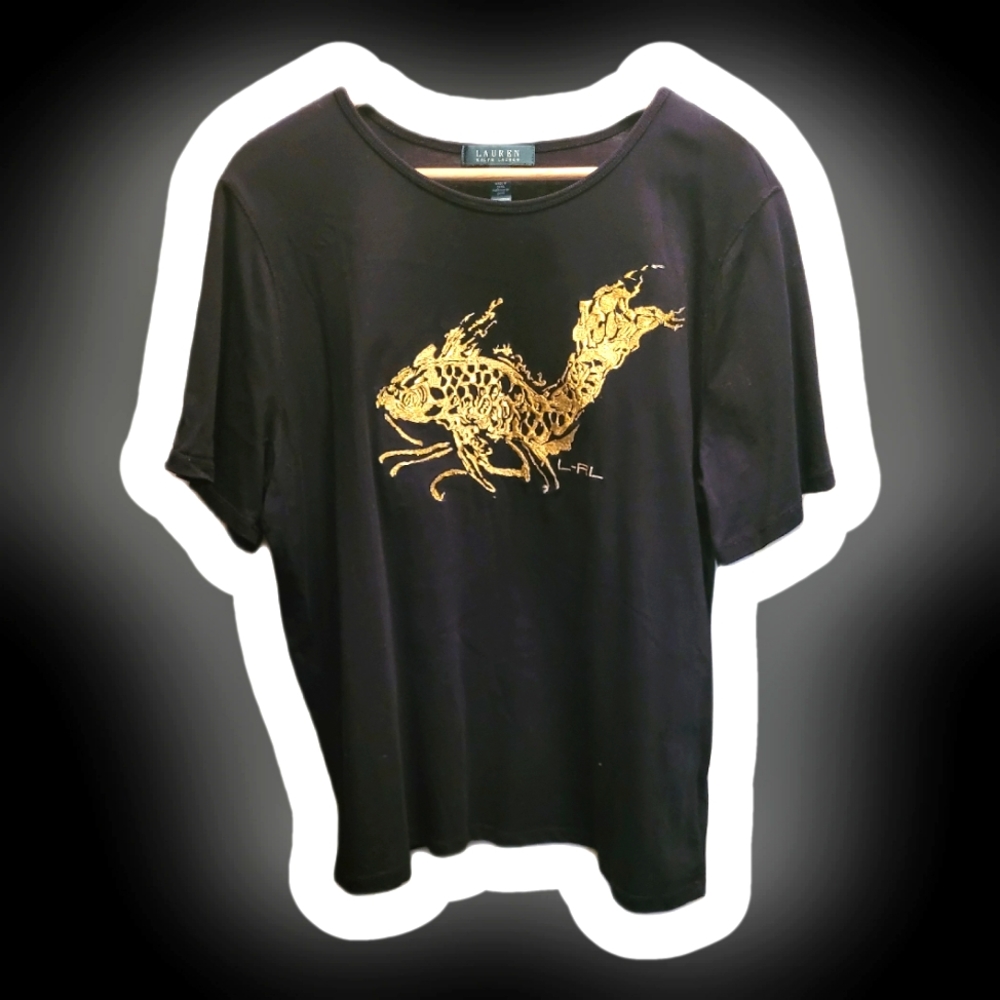 Ralph Lauren black women's shirt